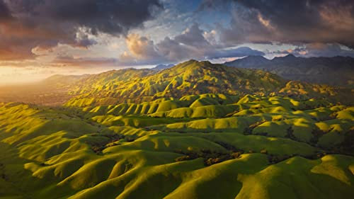 Klassische Puzzles 1000 Teile Ausläufer des Diablo Ridge In Der Nähe Von San Jose, Kalifornien 75 * 50Cm