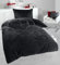 MB Warenhandel24 Bettwäsche 135x200 + 80x80 cm Winter Microfaser Flausch Fleece Thermofleece warm Cashmere Touch Teddy Coral Fleece 2 TLG teilig (Cord Schwarz, ca. 135x200 + 80x80 cm)