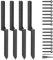 Fence Post Repair Stakes, 2/4pcs Heavy Duty Steel Fence Post Anchor with Nails, Drill, Socket, High Hardness Garden Fence Ground Spike for Reinforcement (4 spike)