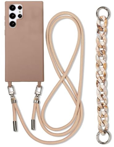 Emlivi Coque de protection pour téléphone portable Samsung Galaxy Note 20 avec bracelet - Coque de protection pour smartphone avec bande - En TPU avec cordon de suspension, cordon de suspension, pour