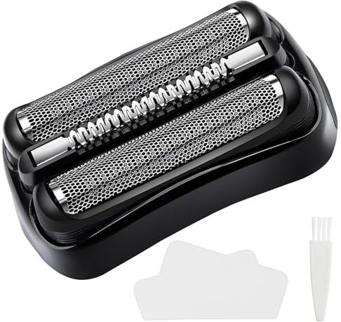 MHDUYEG 21B Kompatibel für Braun Series 3 Scherkopf, Zubehör für Braun Elektrorasierer Series 3, 21B Scherkopf Kompatibel mit Braun Series mit Bürste und Tuch