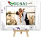 DETIHO Dubai Reise-Bilderrahmen, Dubai-Thema, Holzrahmen mit Staffelei-Ständer für Heimdekoration, Tisch-Display, Urlaub, Flitterwochen, Geschenke für Freunde, Paare, 10 x 15 cm, B08