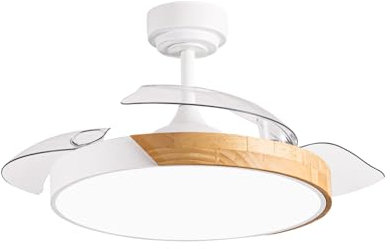 wonderlamp - Ventilador aspas plegables LED 46W Terno Mini Blanco 3 CCT Regulable