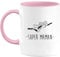 quotedazur - Mug Cadeau Maman - Super Maman - Tasse Cadeau Fête Des Mères - Rose/Céramique