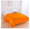AMEEDA Kühldecke Sommer Tagesdecke Verdickte, weiche, warme Korallen-Fleece-Decke, Bett, Sofabezug, Tagesdecke, Winter-Plaid-Decke(Orange,150x200cm)