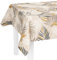 LILENO HOME Tischdecke abwaschbar als Meterware 180x140cm (Schnittkante) in Pfingstrose beige Motiv - Wachstuchtischdecke wasserabweisend ideal als Tischtuch o. Tischläufer für Bierzeltgarnitur