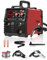 PDMAX Soldador MIG digital de 140 A, 110/220 V de doble voltaje IGBT, máquina de soldadura de alambre con núcleo de flujo sin gas, compatible con soldadura MIG sin gas