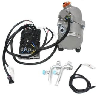 Compresor de aire acondicionado eléctrico 12V 24V sin consumo de combustible(Compressor 12V)