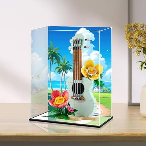 BoHeart Acryl-Vitrine für Lego 31148 Retro-Rollschuhe, speziell, individuell, transparent, staubdicht, kann gesammelt werden, Größe: 20 x 10 x 20 cm (Modell nicht im Lieferumfang enthalten)