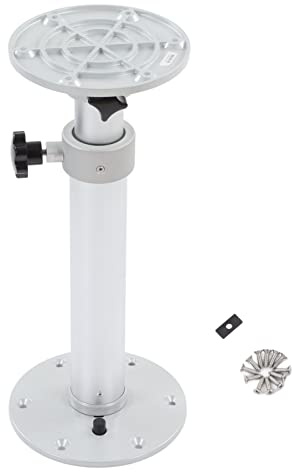 Ausla Wohnmobil Tischhalterung 460-700mm Verstellbarer 360° drehbar Table Pedestal Stand Aluminiumleg Tischbeine Tischfuß Abnehmbar Für RV, Boot, Yacht, Familie, Balkon