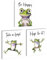 Gerahmter Frosch, Wandkunst-Poster, niedlicher Aquarell-Frosch mit Bestätigung, Art-Deco-Poster für Wohnzimmer, Wandbild, Schlafzimmer, Kinderzimmer, Dekoration, Geschenk, 4er-Set (20,3 x 25,4 cm)
