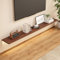 TV Lowboard Hängend aus Massivholz - TV Board Fernsehkommode Fernseher Regal Schwimmender TV-Schrank, für Home Office und Hotel,Walnut,24×160cm(10×62in)