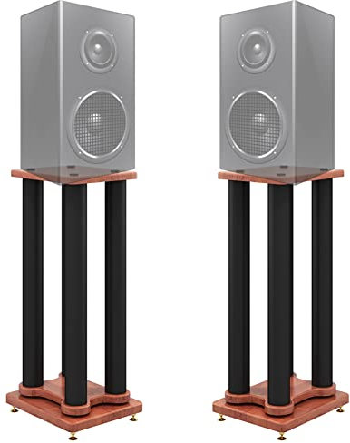 Elitix HiFi Rack Extra Hohe Lautsprecherständer – 20 cm/ 30 cm/ 40 cm/ 50 cm/ 60 cm/ 70 cm/ 80 cm, Universelle Stabile Surround-Sound-Regallautsprecher-Racks, 70cm (27 1/2in) Tall