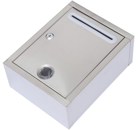 IWOWHERO Einbau Briefkasten Kleiner Briefkasten Briefkasten Mit Klingel Freistehend Briefkasten Für Geld Briefkasten Metzler Briefkasten Chrom Zaunbriefkasten Entnahme Hinten