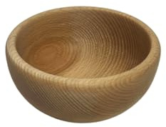 NATUREHOME Holzschale Buche - Handgefertigte Schale aus Buchenholz, Lebensmittelecht, Obstschale & Deko, Groessen 12 cm bis 25 cm<