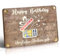 Frexpor Geldgeschenke Geburtstag, Originelle Geburtstagskarte aus Holz im Kleinformat,Coole Geldgeschenke Verpackung Geldkarte Geburtstag (Holz Maserung)