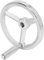 Milling Machine Handwheel Lathe Handwheel 16x160MM Cast Iron Chrome Plated Hand Wheel with Removable Handle for Milling Grinding Machine