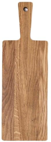 Schneidebrett Holz Holzbrett Küche Holzschneidebrett Küchenzubehör Groß und Klein Brotbretter und Servierbretter Wooden Cutting Board (Eiche Griff, 39,5x13x2cm)