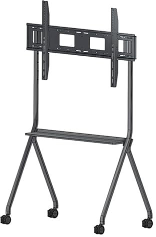 SaryEdge Mobile TV Cart, Rolling tv Stand, Mobile tv Stand Floor-Standing TV Monitor Adjustable Stand, Cart with Wheels, Suitable for 30-60 Inch TV Screen Load-Bearing Rang(
