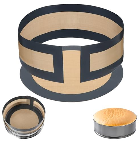 2 Stück Silikon-Backmatte für Springform Brot Wiederverwendbare Backmatte Antihaft Dauerbackmatte Rutschfestes Teigmatte Backunterlage Brotmatte für Brottopf Teig Backofen Puffs Plätzchen Gebäck Pizza