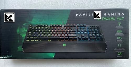 Per HP Pavilion Gaming 800 illuminato UK British L44427-031 L43501-031 inglese 5JS06AA #ABU tastiera USB