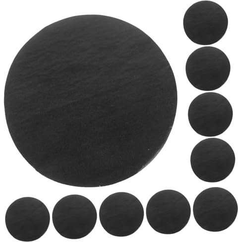 Zerodeko 100pcs Round Shape Paper Lids Leakproof Cup Sealer Film Single Use Paper Films for Milk Tea Shops