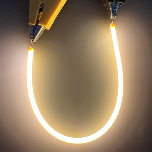 WYLIELAMSH 10Pcs 3V White LED COB Flexible Filament 80mm 60mm 255mm 130mm Retro Bulb Lamp Parts LED Diode Lighting Strip Decoration 130mm 2700K Warm White