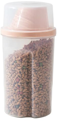 Pet Food Storage Jar - Airtight Cat Container, Clear Organizer | 1000ml Sealed Tank for Dog Kibble Home and Travel Use