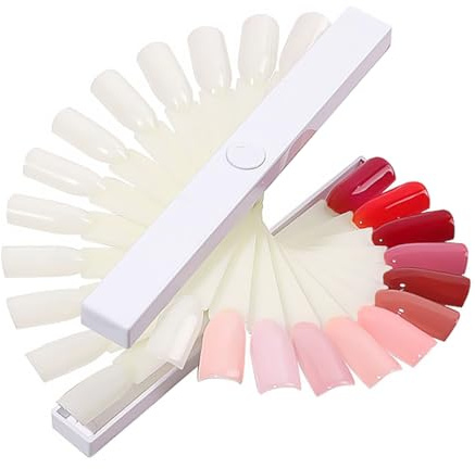 DECORNIJIA Nail Polish Card Nail Plates Display Board for Manicure Accessories Tips