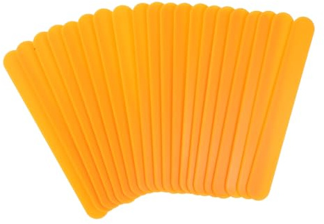 BELLIFFY 20pcs Pediatric Tongue Paddle Set with Ergonomic Handle Plastic Tongue Spatulas for Oral Check Training Abalone Knife and Stirring Tool Multipurpose