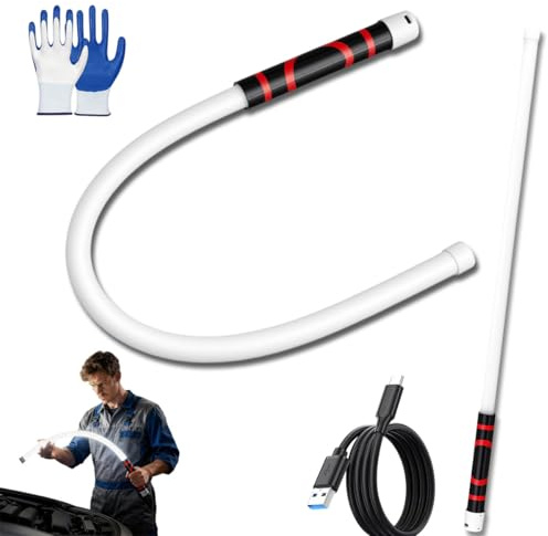 Flexible Led Flashlight Stick, Bendable Led Flashlight Stick Hands-Free Rechargeable Light, Rechargeable Work Light Bendable Mechanic Inspection Lamp With Magnetic Base, 3 Brightness Modes (1pc)