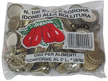 TAPPI CORONA DORE` CONF. 100 PZ. D.26 *