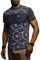 Leif Nelson Herren Sommer T-Shirt Rundhals-Ausschnitt Slim Fit Baumwolle-Anteil Moderner Männer T-Shirt Crew Neck Hoodie-Sweatshirt Kurzarm lang LN405 Dunkel Blau Large