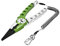 Booms Fishing X01 Aluminum Pliers Saltwater, Surf Fishing Tackle Kit, Multitool Hook Remover, Braided Line Cutter, Split Ring Pliers, with Coiled Lanyard and Sheath, Green