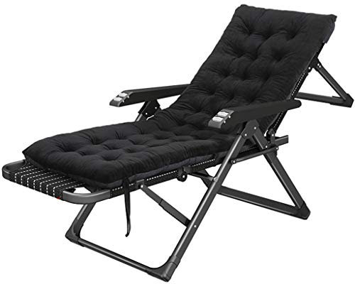 Schwarz Sonnenliege Saunaliege Recliner Relaxsessel mit Massagefunktion Metall Gestell Relaxliegen Klappbar für Wohnzimmer Balkon | Liegestühle Liegestuhl Bürostuhl Liegender