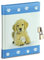 Diario segreto con lucchetto in metallo e 2 chiavi Dimensioni cm14,5x18, 64 fg bianchi equivalente a 128 pg Un diario speciale per ragazzi un amico a cui scrivere amicizie pensieri amori, Cane celeste