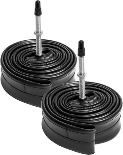 YunSCM 2PCS 25/34-622 Verdickung 28 Zoll Schlauch 700x25C 700x28C 700x30C 700x32C 700x34C FV60mm Ventil Kompatibel 700C Fahrradschlauch/E-Fahrrad 700Cx25/28C/32C/34C 28x1.00 28x1.10 28x1.25 28x1.35