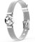 THIORA Armband mit Anhängern | Premium Edelstahl | Weltkarte Globus| Charmband | Geschenk | Schmuckset (One World - Silber)