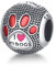 Eusense Pandora Charm Pfote, Hund Charms Passen für Europäisch Anhänger Armband Kette