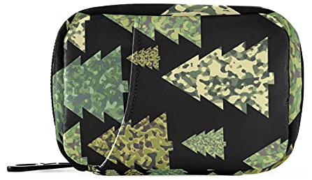 Mnsruu Pillendose Organizer Camouflage Weihnachtsbaum Reise Tablet Boxen wöchentliche Pillen Fall für Vitamin-Nahrungsergänzungsmittel Halter