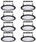 8 Stück UFO LED Deckenleuchte Werkstatt, 50W Hallenstrahler, 6500K Kaltweiß High Bay Licht, IP67 Strahler Hallenbeleuchtung für Fabrikhallen, Hallenstadion, Werkstätten