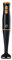 MasterChef Hand Blender Stick, Electric Handheld Food Processor, 2 Blending Speeds, Stainless Steel Blades, Immersion Liquidiser with Removable & Washable Leg, Non-scratch Plastic, 200W, Black