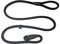 Extremely Durable Dog Rope Leash, Slip on Premium Soft Nylon Lead, Strong, Sturdy Comfortable Leash Supports the Strongest Pulling Small Medium Large Dogs (1.4 Large, Black)