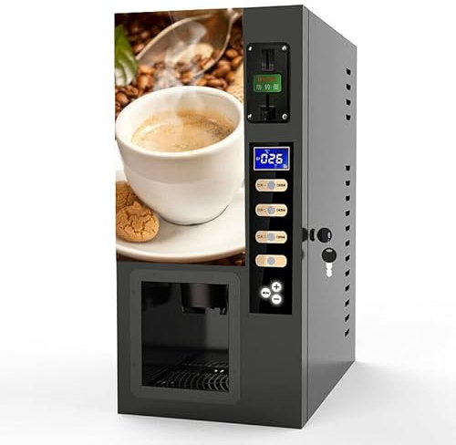 Máquina expendedora automática de 3 sabores calientes de té y café