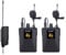 E-Lektron U-2B universal doppel Lavalier Funk-Mikrofon System Set UHF mit mini Ansteck-Empfänger