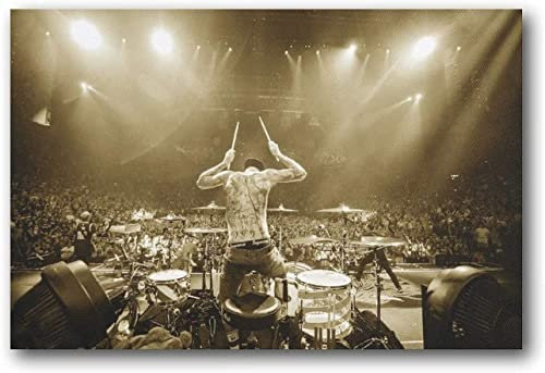 ACIDI Leinwandbild 60 * 90cm Travis Barker Rock Drummer Music Print Picture Paintings for Living Room Bedroom Decoration Senza Cornice