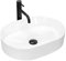 Rea Lavabo da Appoggio Nadia 50 Lavandino bagno 500 x 375 x 140 mm Ceramica (bianco)
