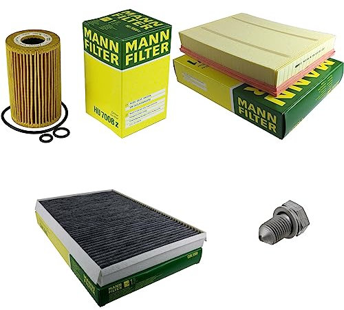 EISENFELS Filter Set Inspektionspaket erstellt mit MANN-FILTER Ölfilter HU 7008 z, Luftfilter C 4312/1, Innenraumfilter CUK 3569, Verschlussschraube