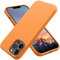 OTOFLY Compatible with iPhone 13 Pro Case,Liquid Silicone Slim Protective Shockproof Phone Case Cover with Anti-Scratch Microfiber Lining, 6.1 inch (Orange)