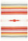 Steppenwolle® PRÄRIE Decke (135x200 cm) Bunt Mit Streifen Aus 100% Schurwolle | Wolldecke für Mädchen & Jungs | in Rot Gelb Blau Beige | Fair Produziert in der EU